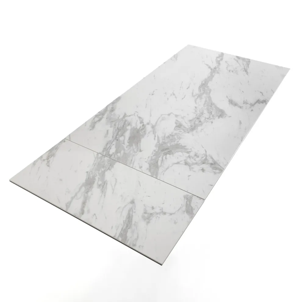 Ausziehbarer Tisch auf 170 cm aus Stahl und Keramik – Sphinx