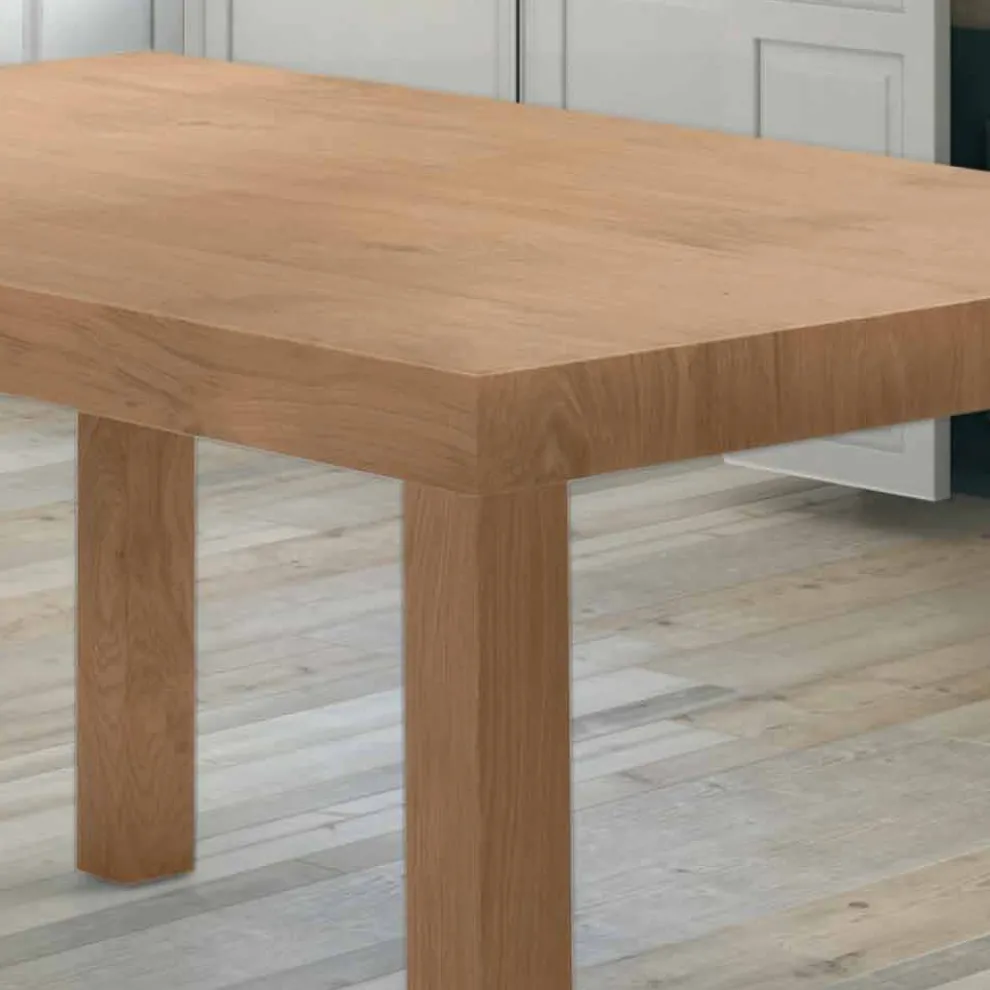 Ausziehbarer Tisch bis zu 470 cm aus Furnierholz Made in Italy – Gordito