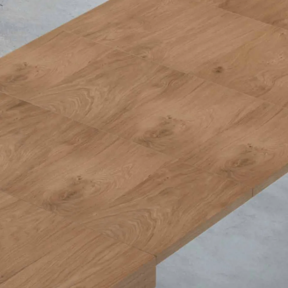 Ausziehbarer Tisch bis zu 470 cm aus Furnierholz Made in Italy – Gordito