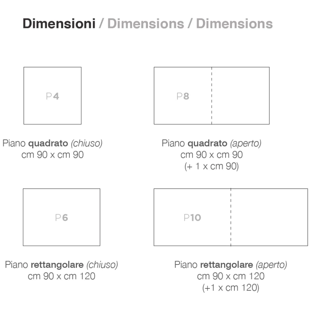 Ausziehbarer Tisch bis 240 cm in lackiertem Holzdesign Made in Italy - Jacobs