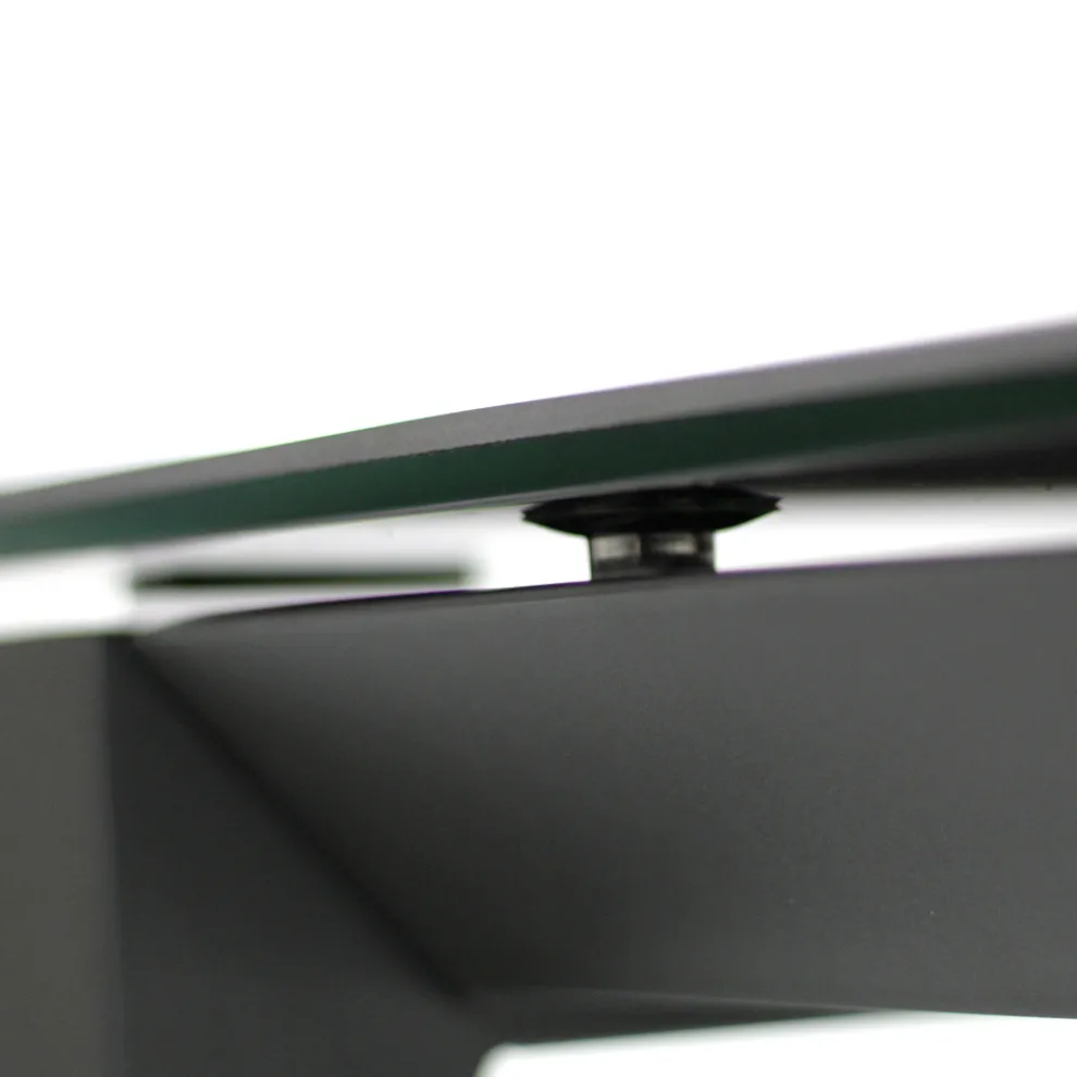 Ausziehbarer Tisch auf 220 cm aus Keramik und Metall – Nadia