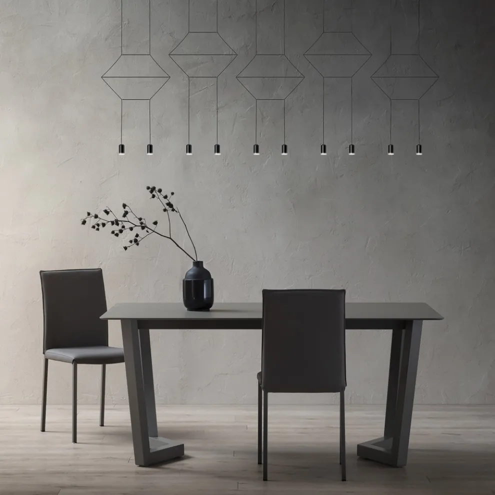 Ausziehbarer Tisch bis zu 300 cm in geschichtetem Fenix Made in Italy - Bastiano