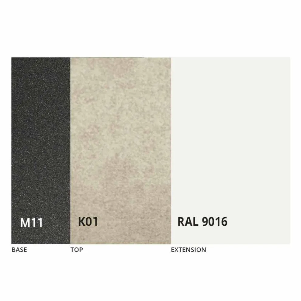 Ausziehbarer Tisch bis zu 2,8 Meter mit Keramikplatte Made in Italy - Paoluccio