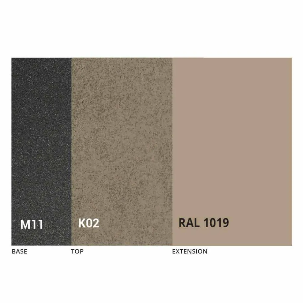 Ausziehbarer Tisch bis zu 2,8 Meter mit Keramikplatte Made in Italy - Paoluccio