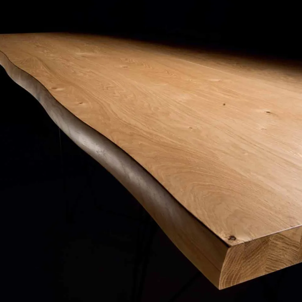 Ausziehbarer Tisch bis 300 cm aus furniertem Holz Made in Italy – Ezzellino