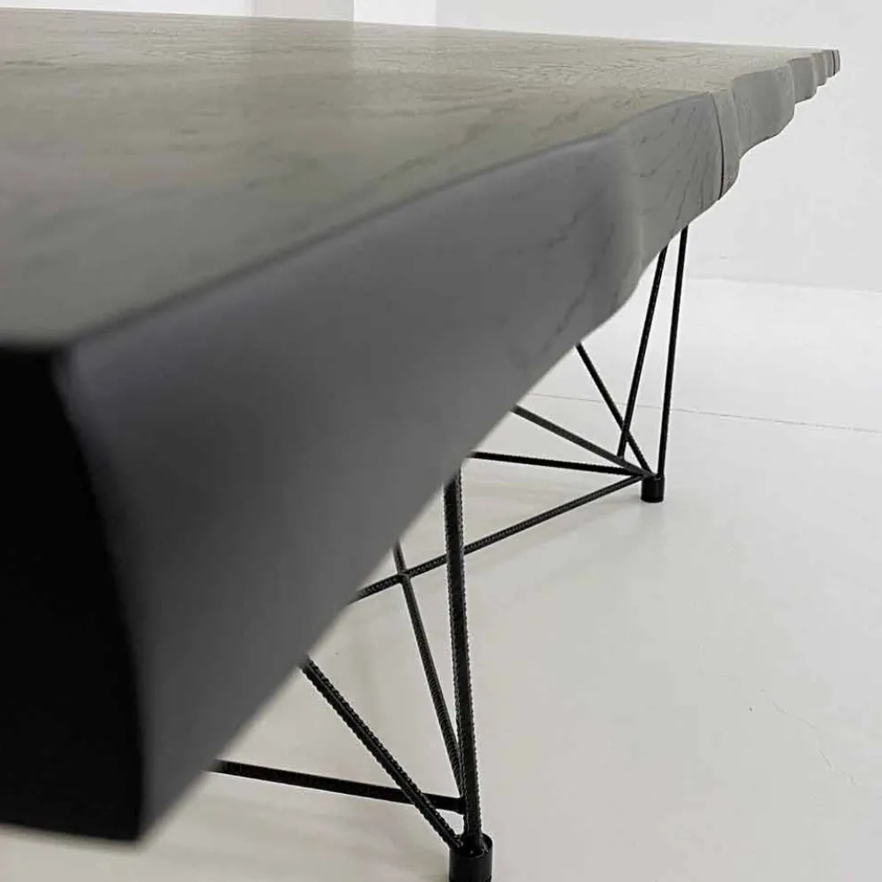 Ausziehbarer Tisch bis 300 cm aus furniertem Holz Made in Italy – Ezzellino