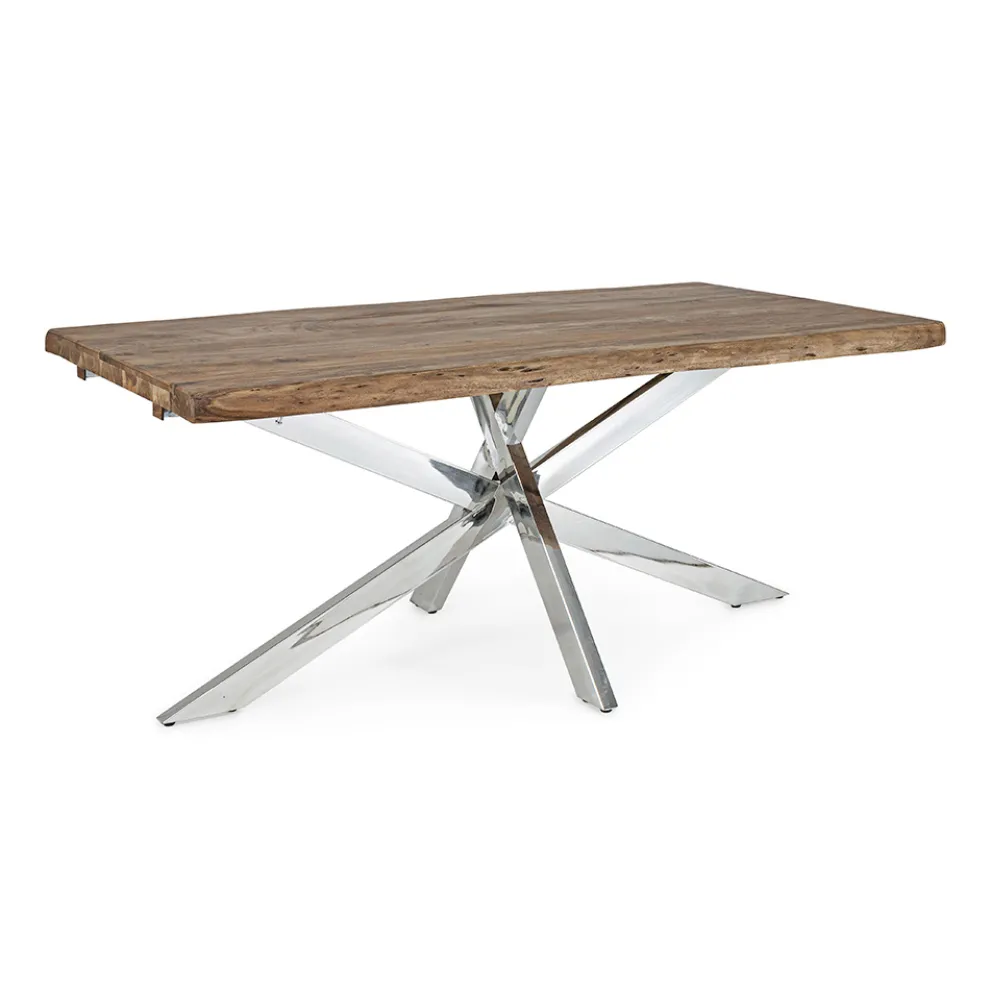 Ausziehbarer Tisch bis 2,6 m aus handgefertigtem Holz Homemotion - Plutarco
