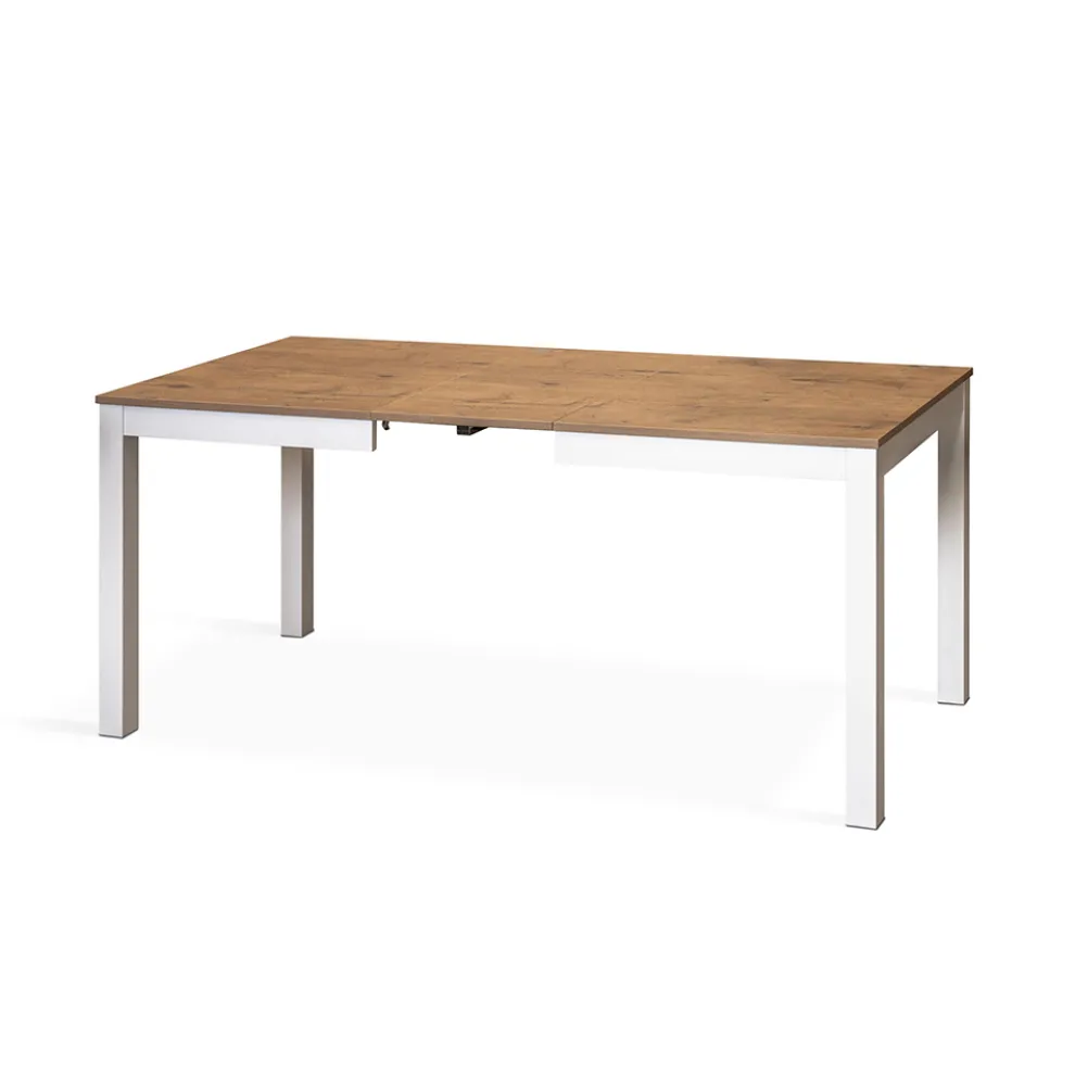 Ausziehbarer Tisch bis 210 cm aus Melamin und Massivholz Made in Italy - Gustavo