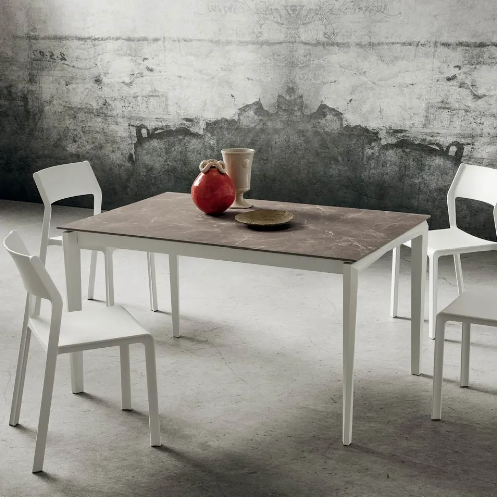 Ausziehbarer Tisch Bis zu 240 cm mit HPL-Platte Made in Italy - Fantastisch