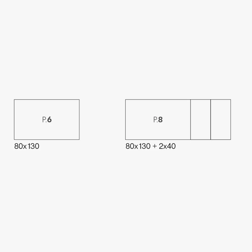 Ausziehbarer Tisch mit Melaminplatte aus eisweißem Zement - Ariel