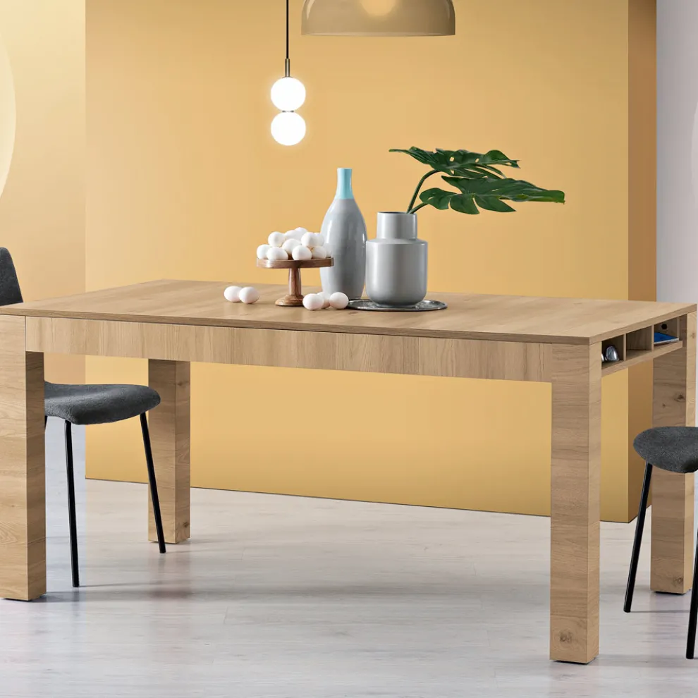 Ausziehbarer Wohnzimmertisch aus Melamin Made in Italy - Ondine