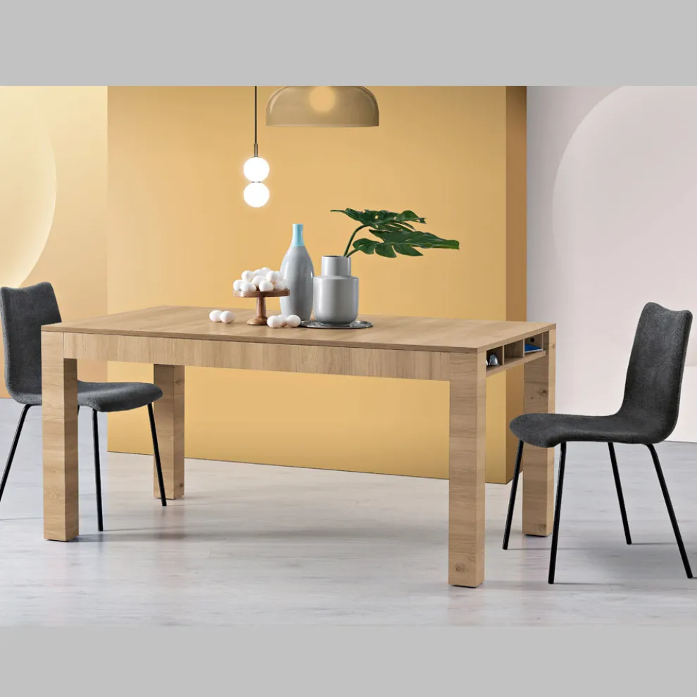Ausziehbarer Wohnzimmertisch aus Melamin Made in Italy - Ondine