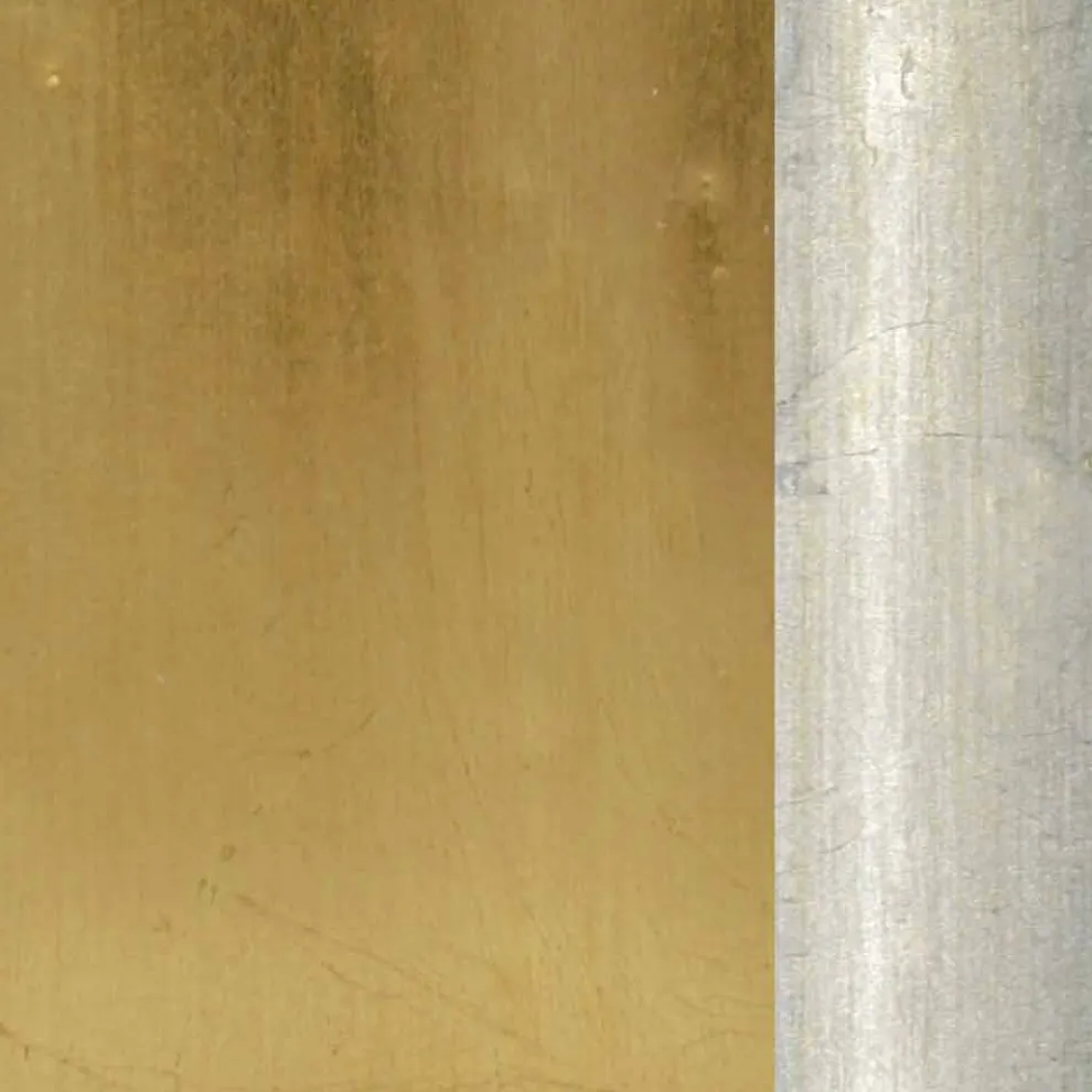 Ayous Holz und Harz Fries Wandspiegel, handgefertigt in Italien Elia