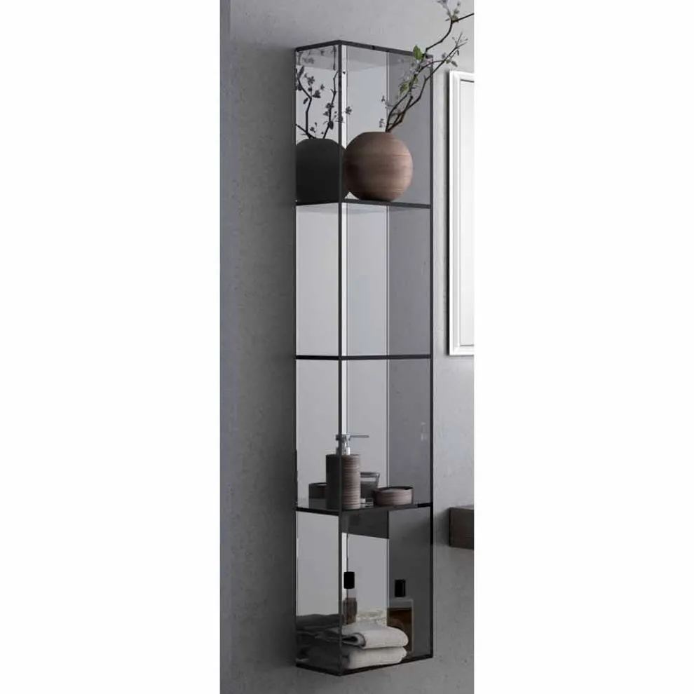 Badezimmerschrank mit 4 Fächern, L300x H1400 mm, Adelia