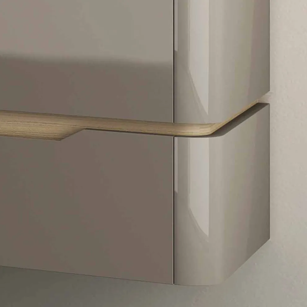 Badezimmerschrank mit integriertem Design Waschbecken Arya, in Italien hergestellt