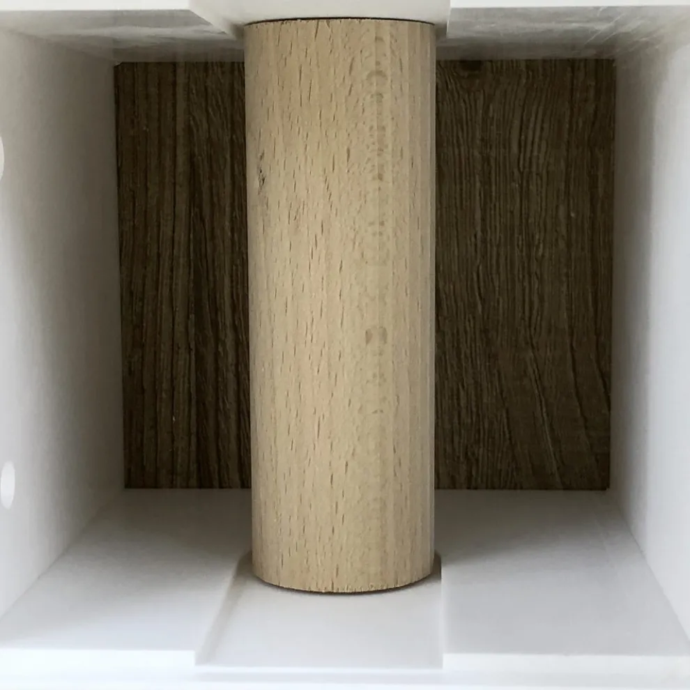 Badrollenhalter aus weißem Corian oder mit schwarzen Einsätzen Italienisches Design - Elono