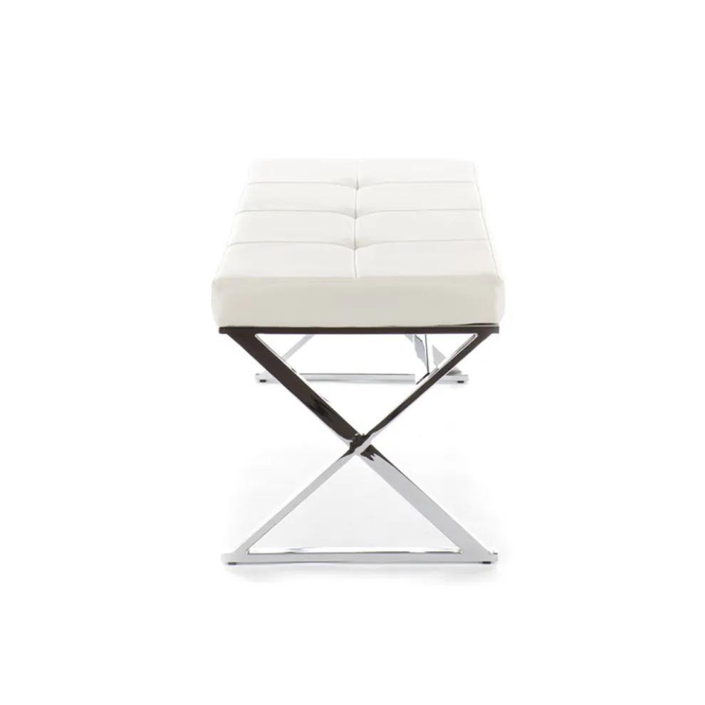 Bank aus Kunstleder und Metallstruktur – Argon