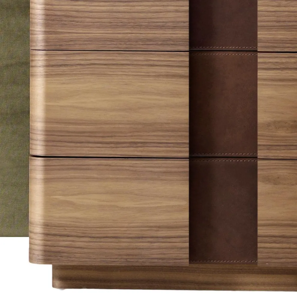 Moderner kleiner Schrank aus Massivholz Grilli York in Italien hergestellt