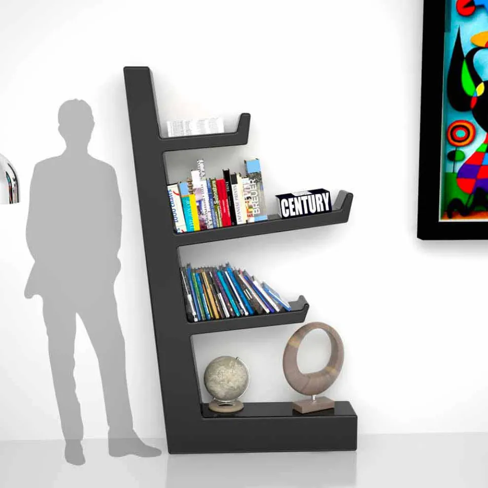 Bücherregal modern aus Solid Surface® Made in Italy Austen