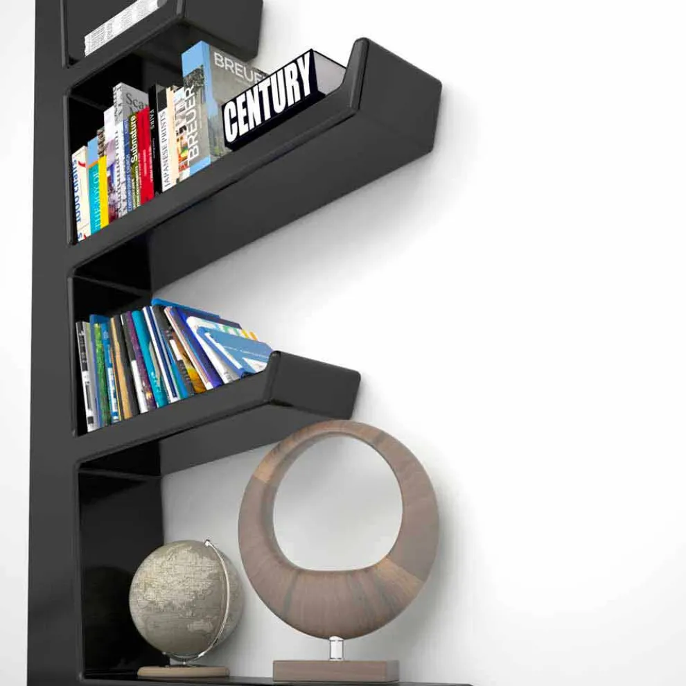 Bücherregal modern aus Solid Surface® Made in Italy Austen