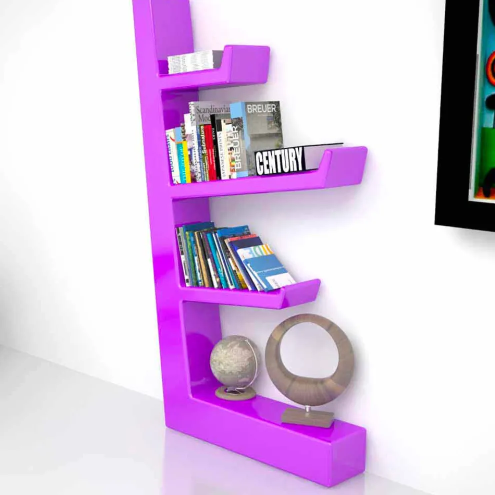 Bücherregal modern aus Solid Surface® Made in Italy Austen