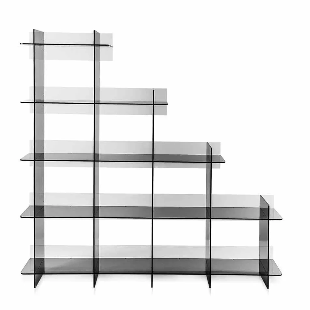 Bücherregal Sfera3 L180 x H180 x P30 cm, hergestellt in Italien