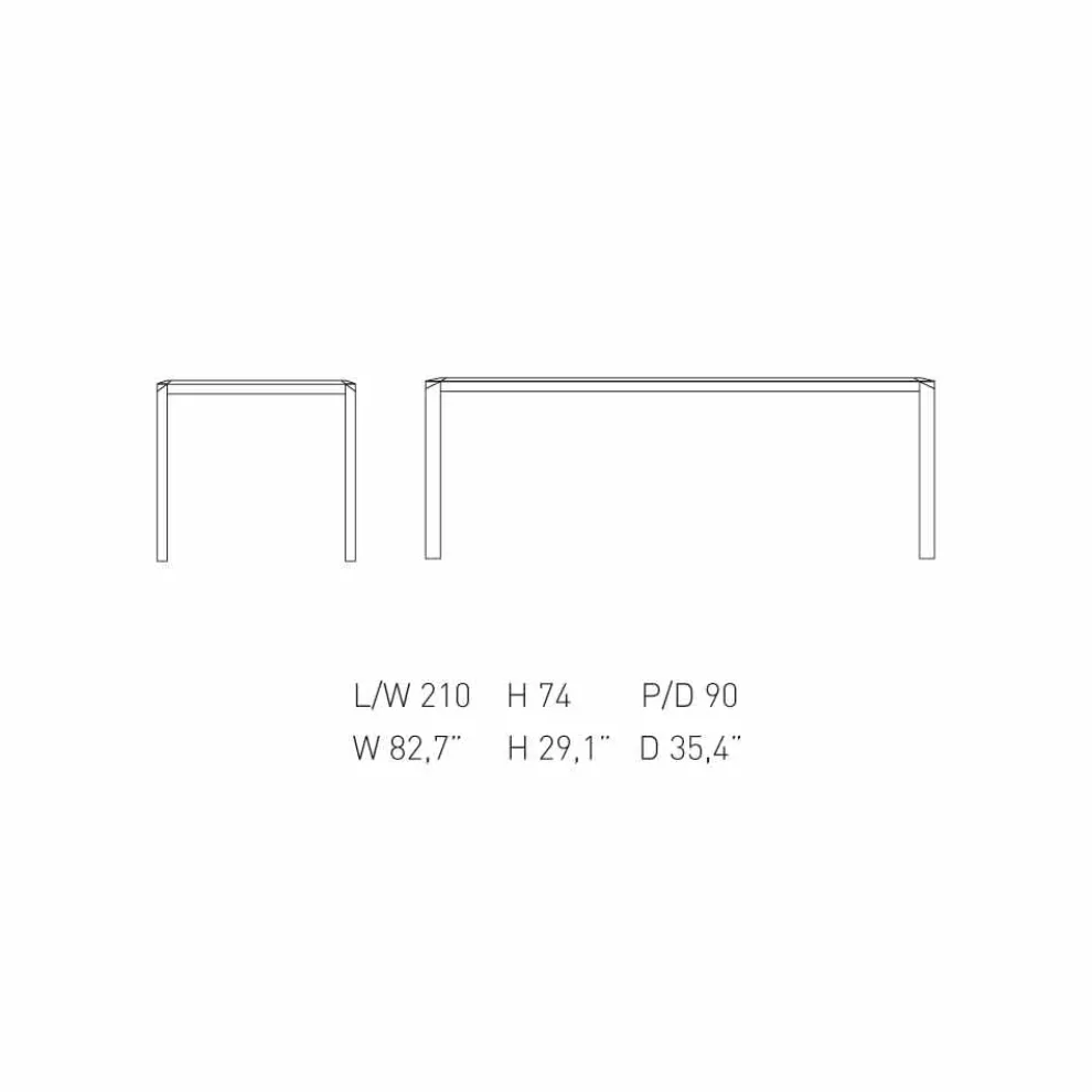 Bebop-Designtisch aus weißem Marmor, hergestellt in Italien