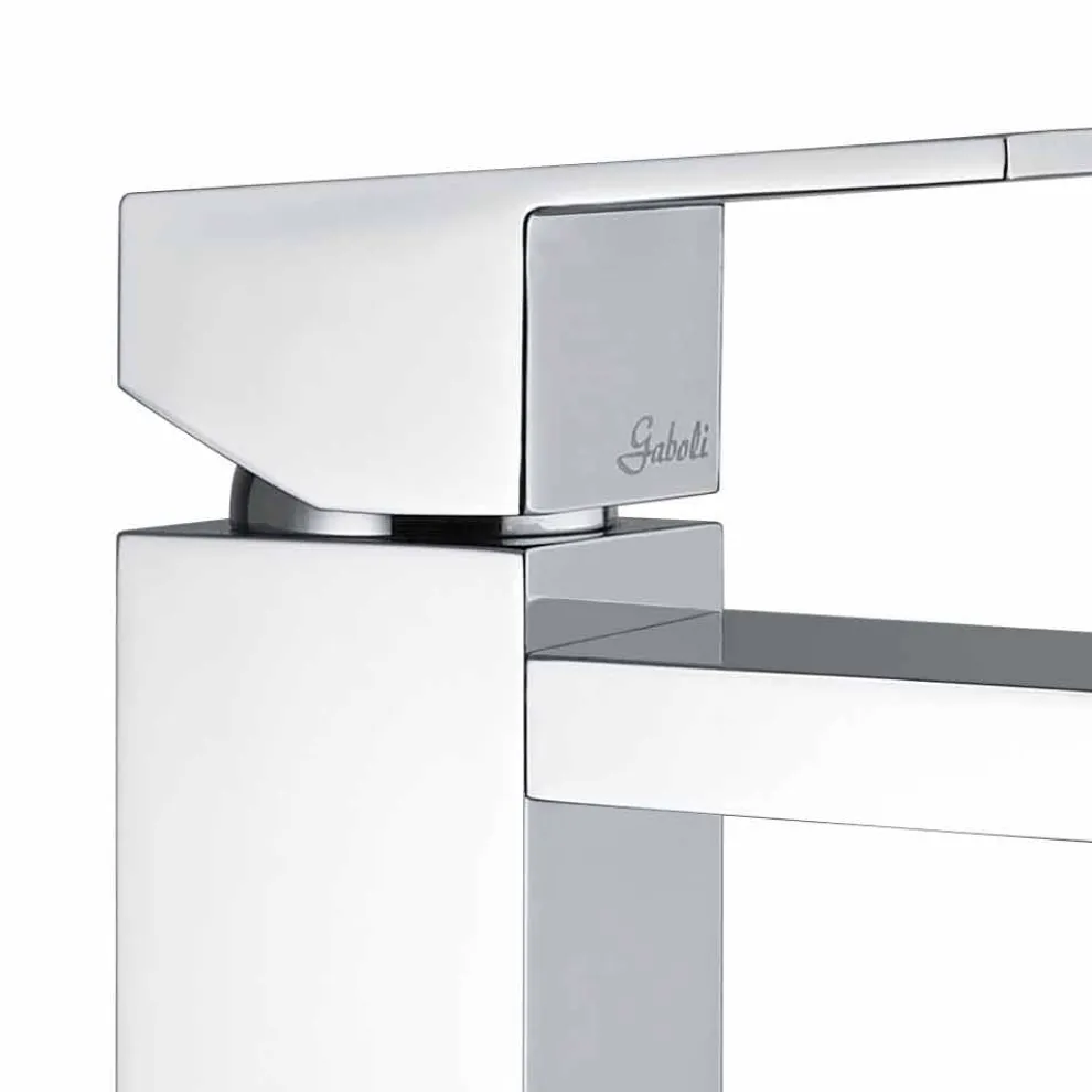 Bidetmischer in Chromoptik mit Abfluss Made in Italy - Medida