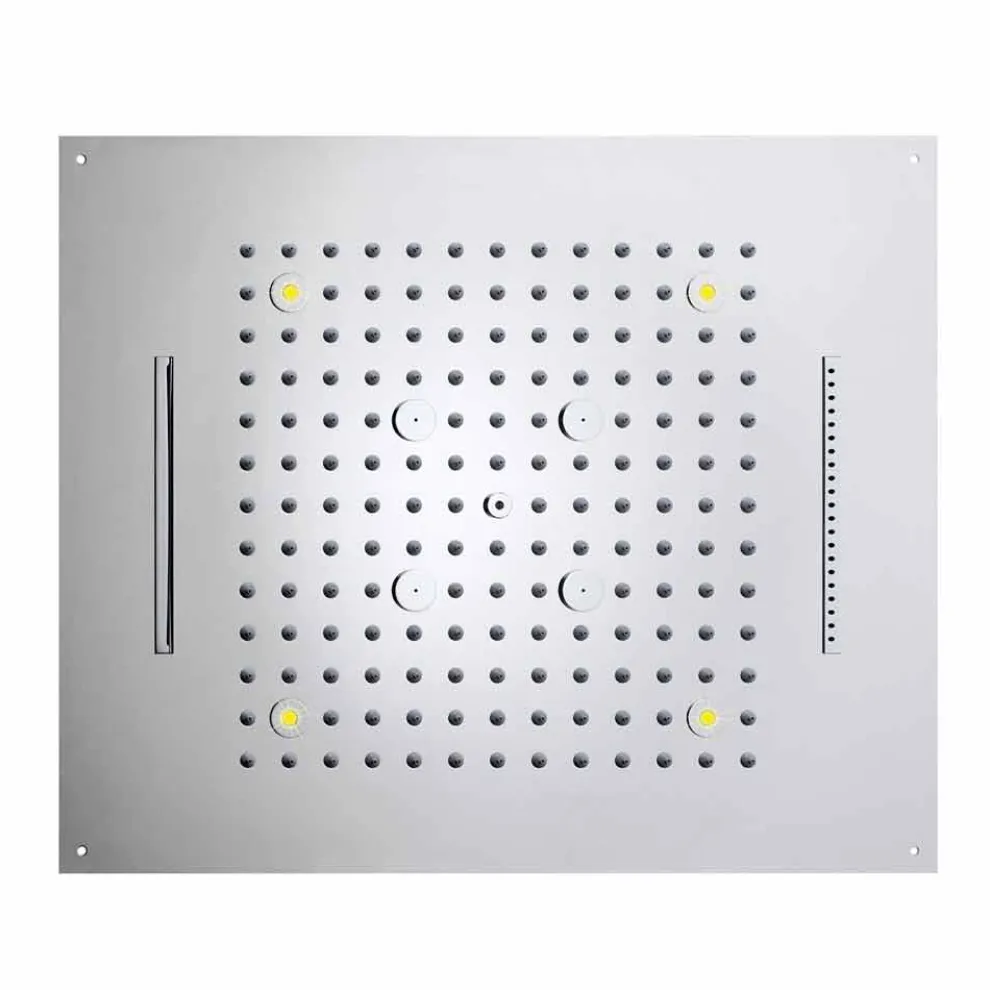 Bossini Moderner Duschkopf mit 4 Strahlarten und Cromotherapie Dream