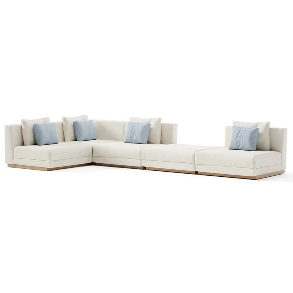 Modulares Gartensofa aus Stoff Made in Italy - Rubik