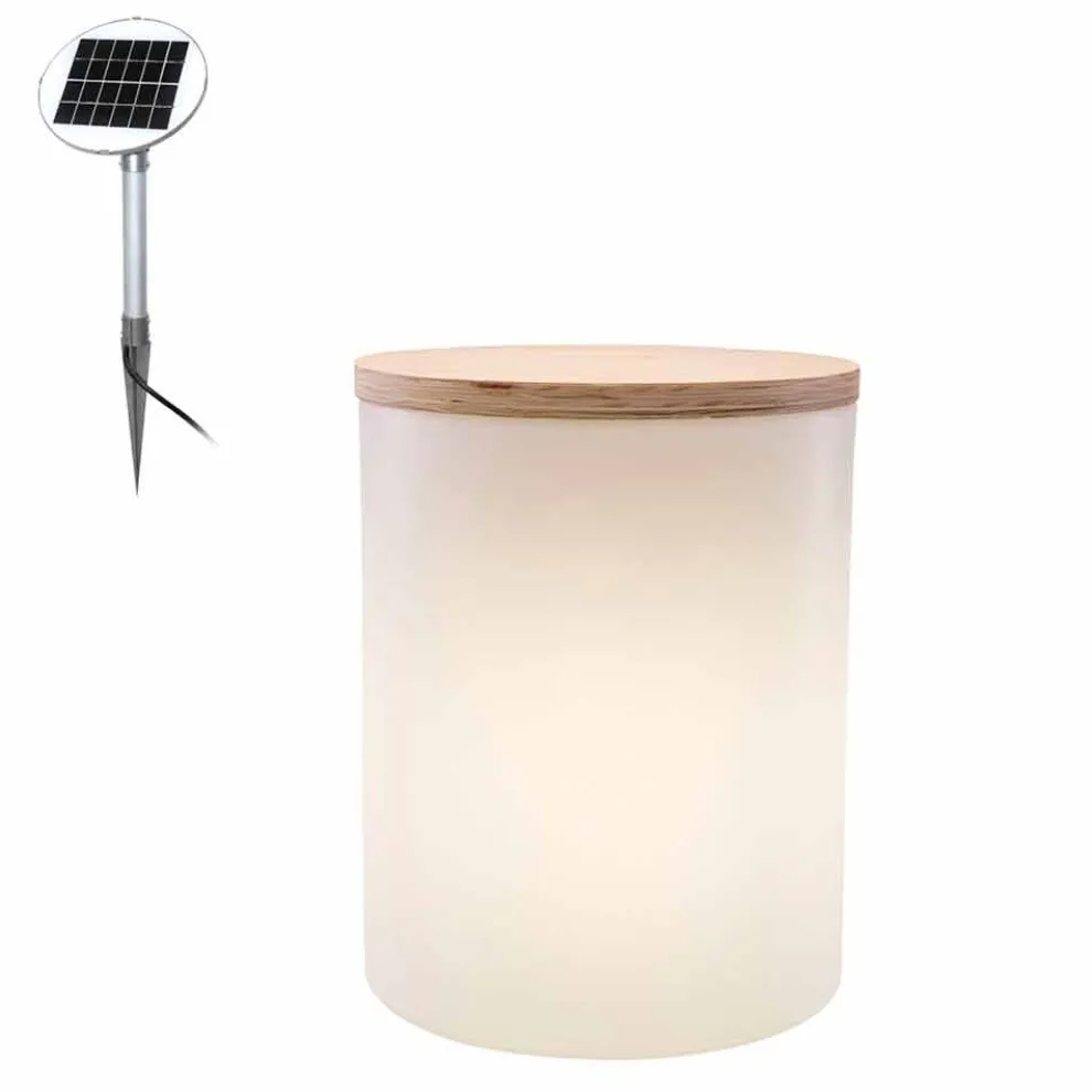 Tischleuchte für Außen- oder Innenausstattung mit LED, Solar oder E27 - Tamburostar