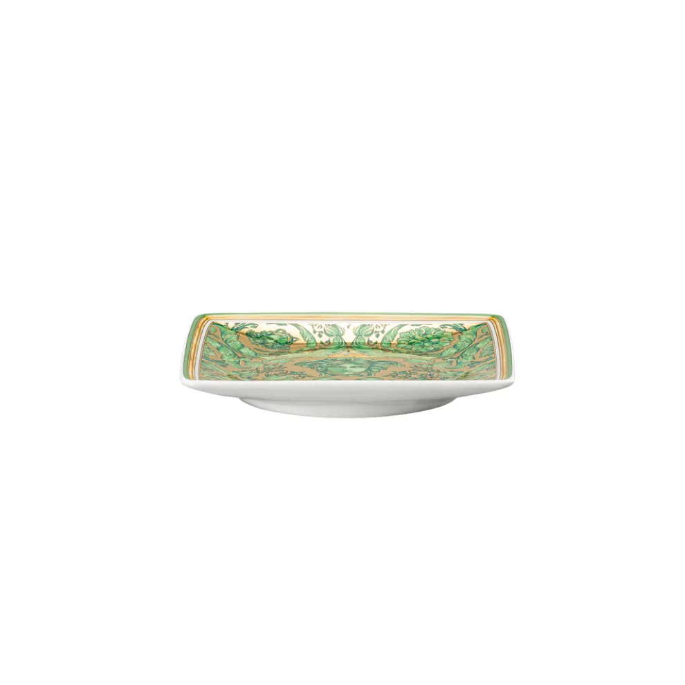 Rosenthal Versace Medusa Garland 6 flache, quadratische Tassen - Weihnachten