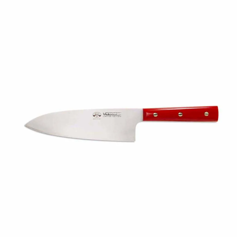 Santoku Fleischmesser mit Block, Berti exklusiv für Viadurini-Varedo