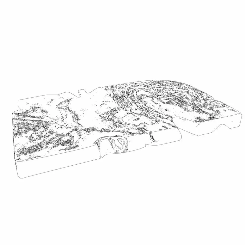 Composition 3 Hängende Badezimmermöbel mit Waschbecken aus weißem Harz - Dazzle