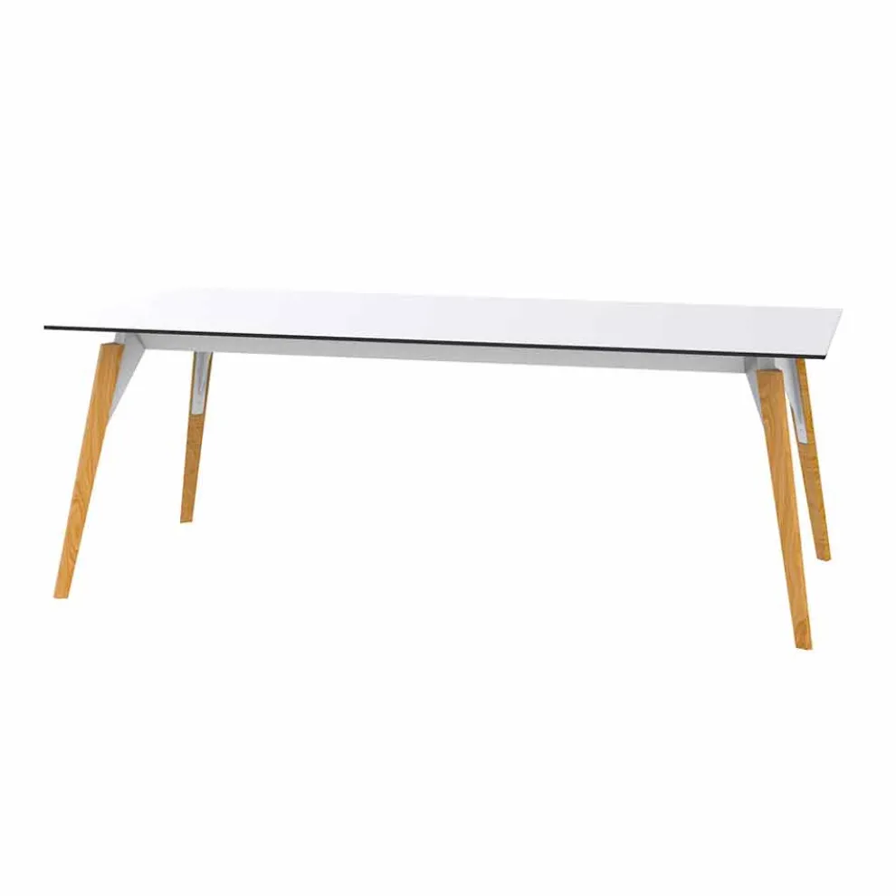 Couchtisch aus weißem oder schwarzem Laminat in 2 Größen - Faz Wood von Vondom