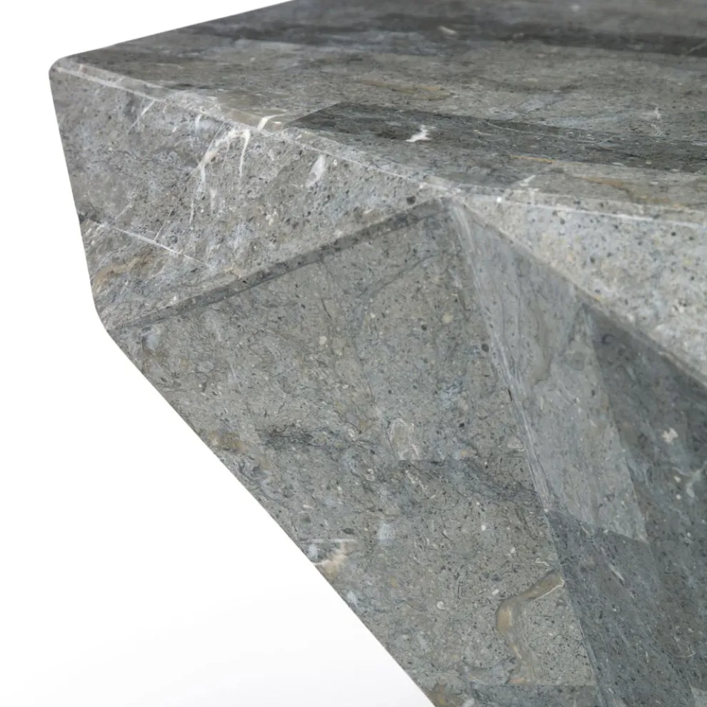 Couchtisch in Form für den Innenbereich aus Fossil Stone in verschiedenen Ausführungen – Kopfhörer