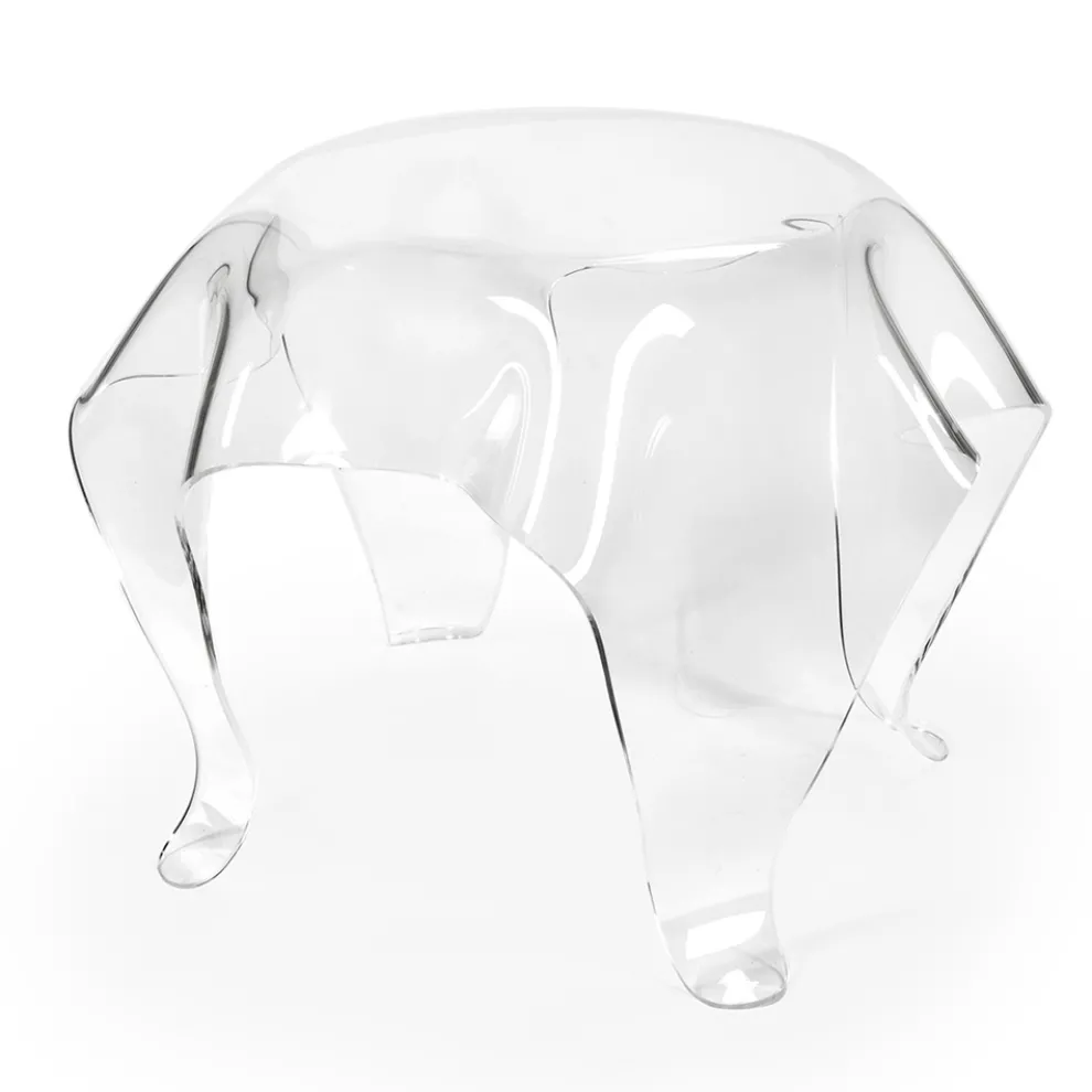 Couchtisch mit Platte und Gestell aus Plexiglas Made in Italy - Brento