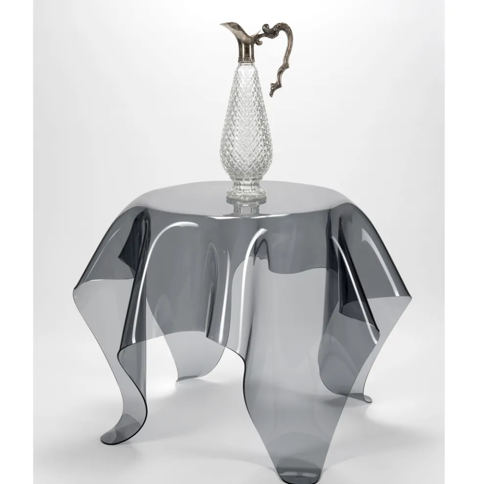 Couchtisch mit Platte und Gestell aus Plexiglas Made in Italy - Brento