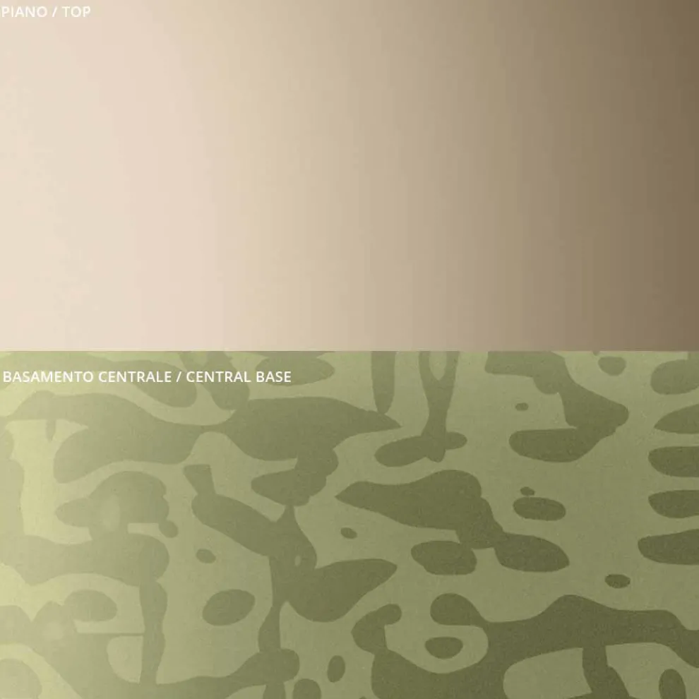 Couchtisch mit quadratischer Glas- oder Metallplatte, hergestellt in Italien – Anakin