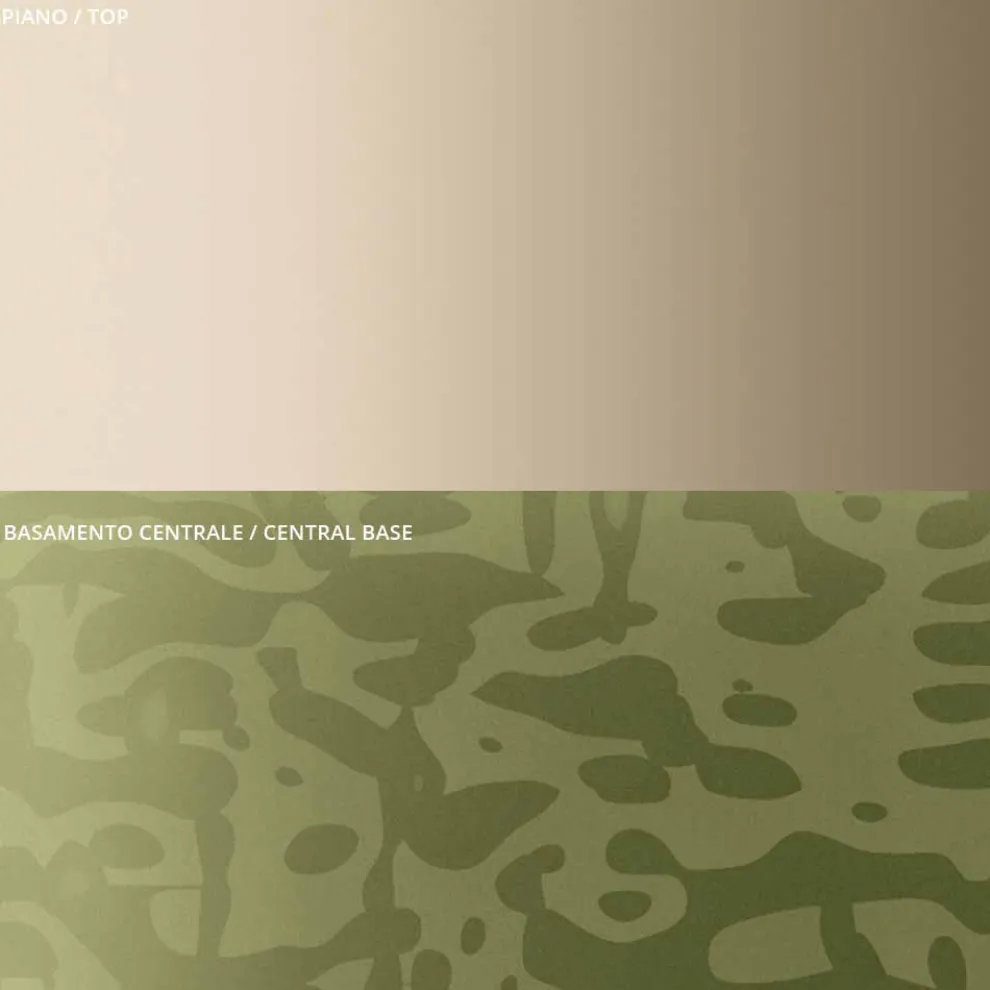 Couchtisch mit quadratischer Glas- oder Metallplatte, hergestellt in Italien – Anakin