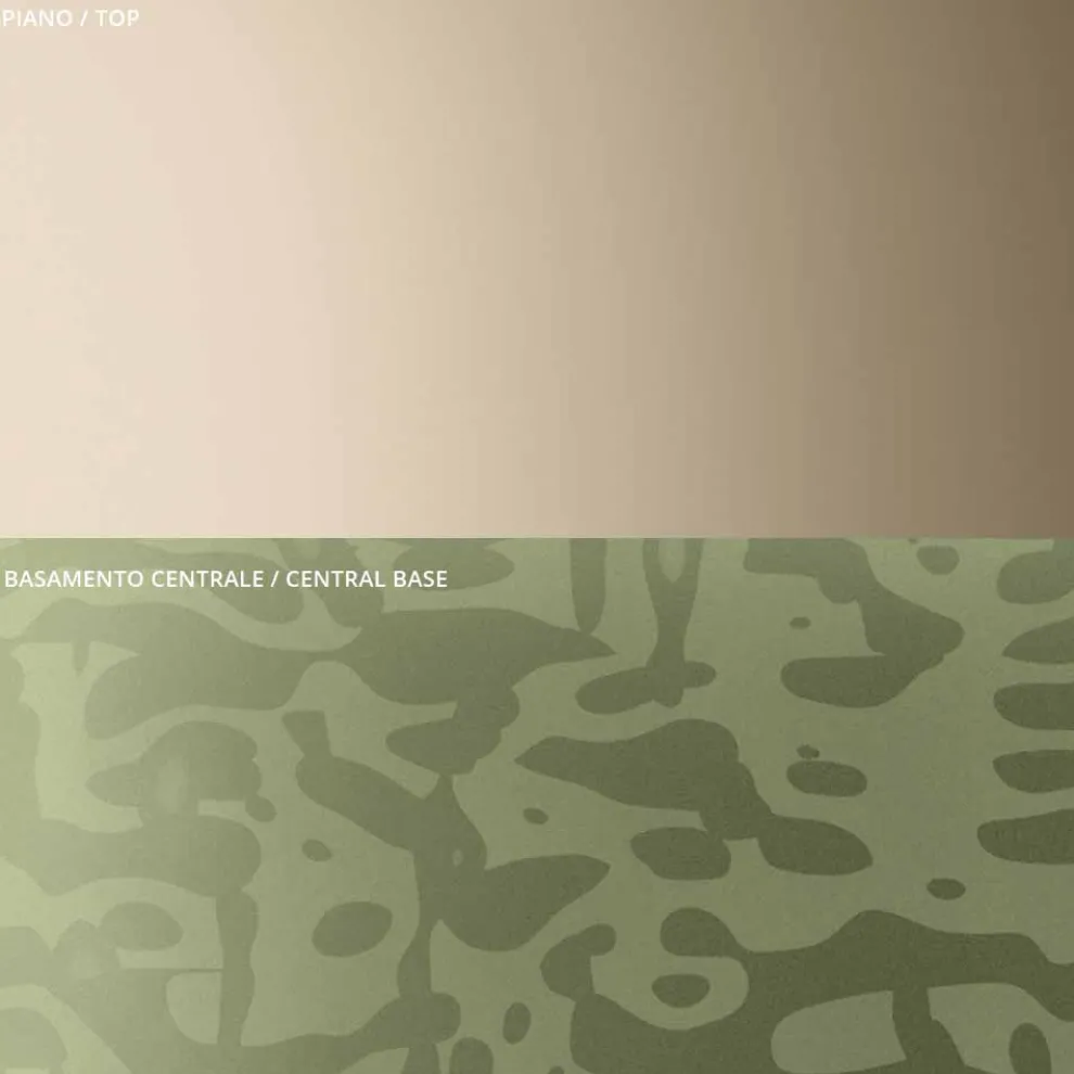 Couchtisch mit quadratischer Glas- oder Metallplatte, hergestellt in Italien – Anakin