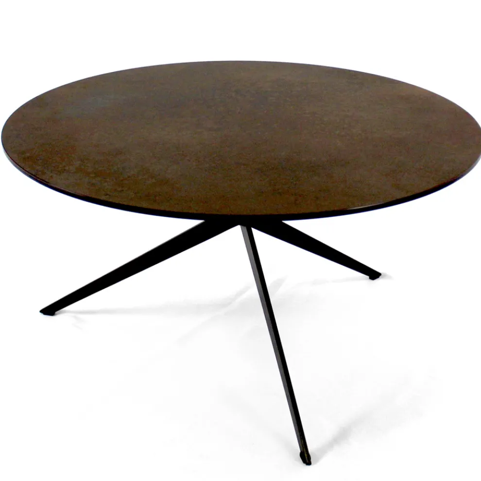 Couchtisch mit runder Platte aus Steinzeug, hergestellt in Italien – Siste