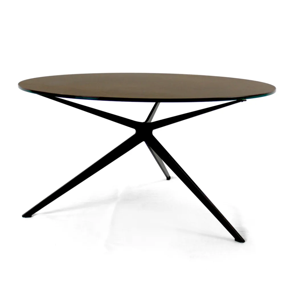 Couchtisch mit runder Platte aus Steinzeug, hergestellt in Italien – Siste