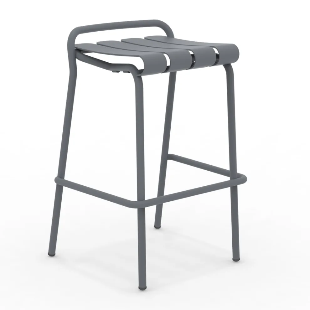 Gartenhocker komplett aus Aluminium - Resplendent