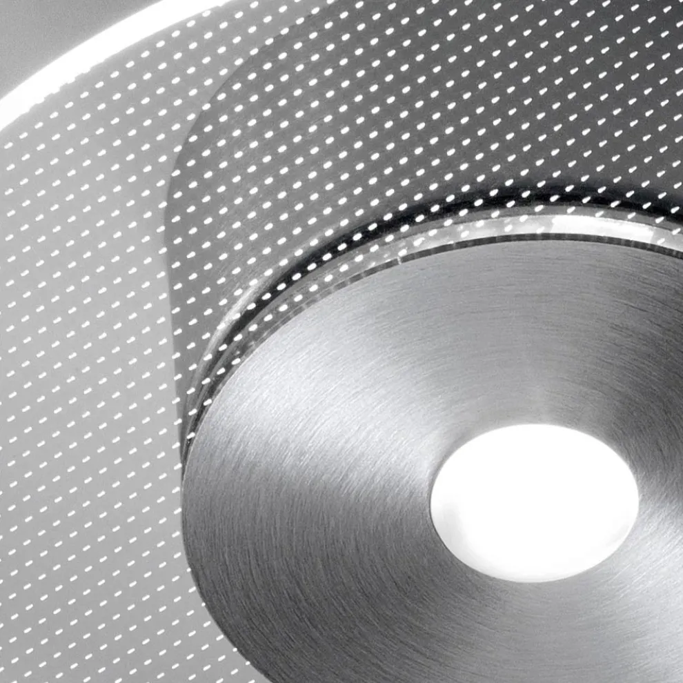Deckenleuchte aus Metall mit mikrogepunktetem Plexiglasdiffusor - Nora