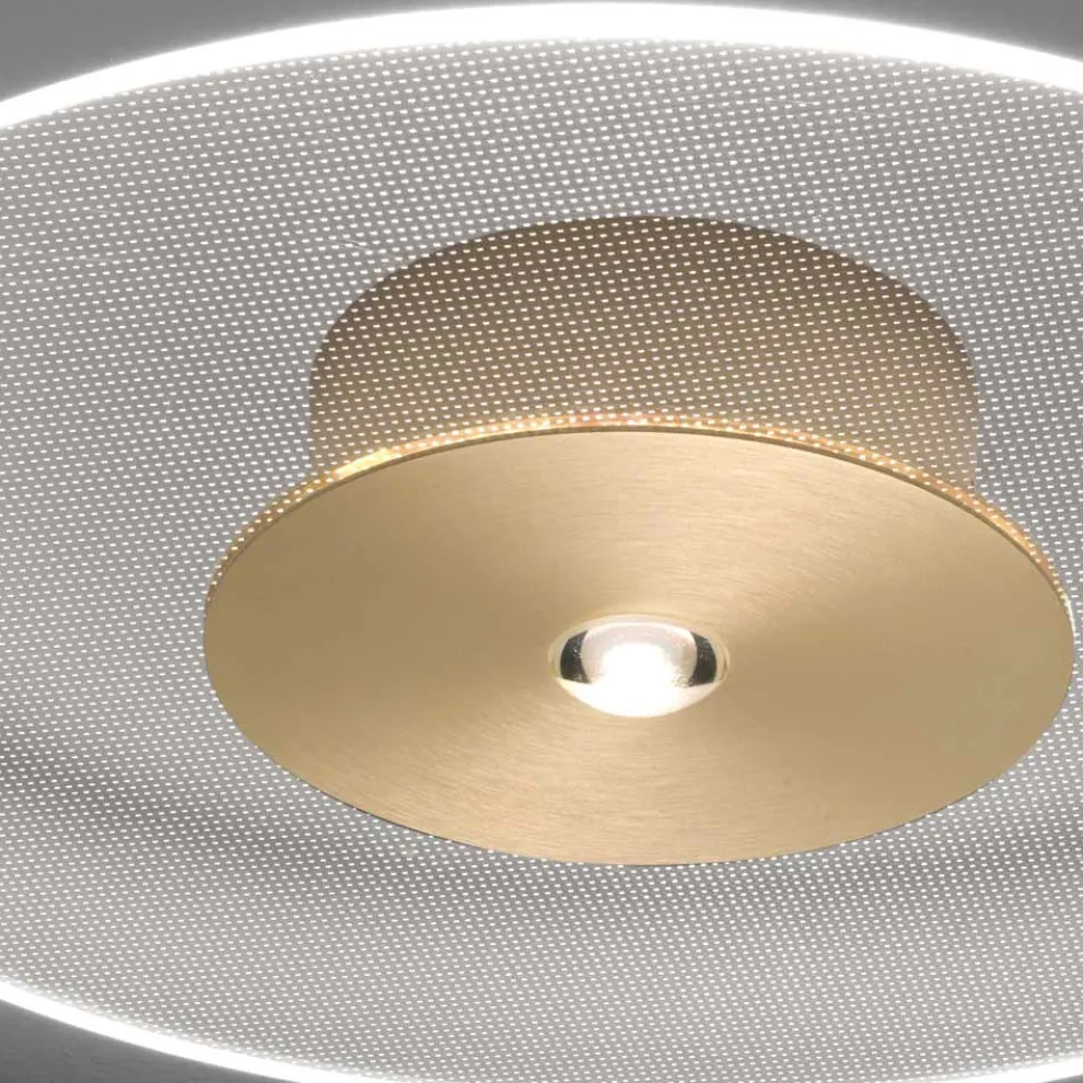 Deckenleuchte aus Metall mit mikrogepunktetem Plexiglasdiffusor - Nora