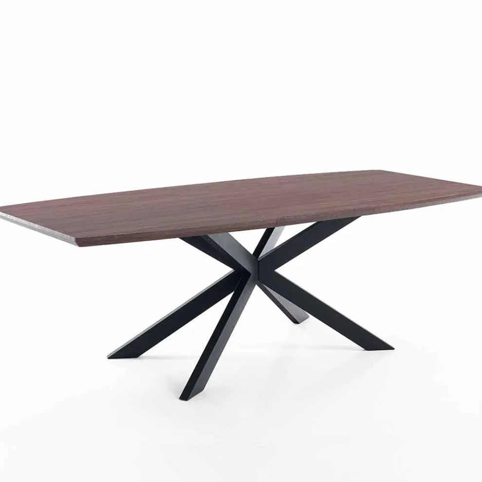 Design ausziehbarer Tisch aus Mdf und Metall - Torquato
