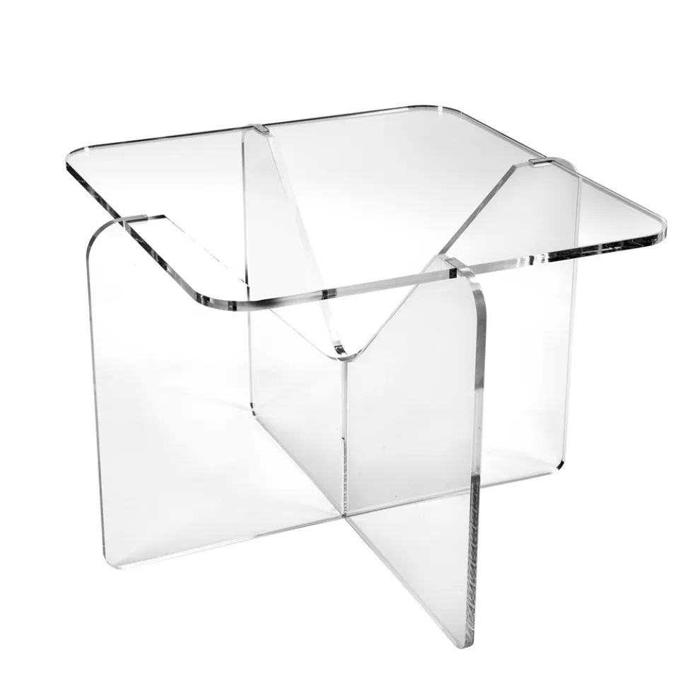 Design Couchtisch aus transparentem oder geräuchertem Plexiglas - Draco