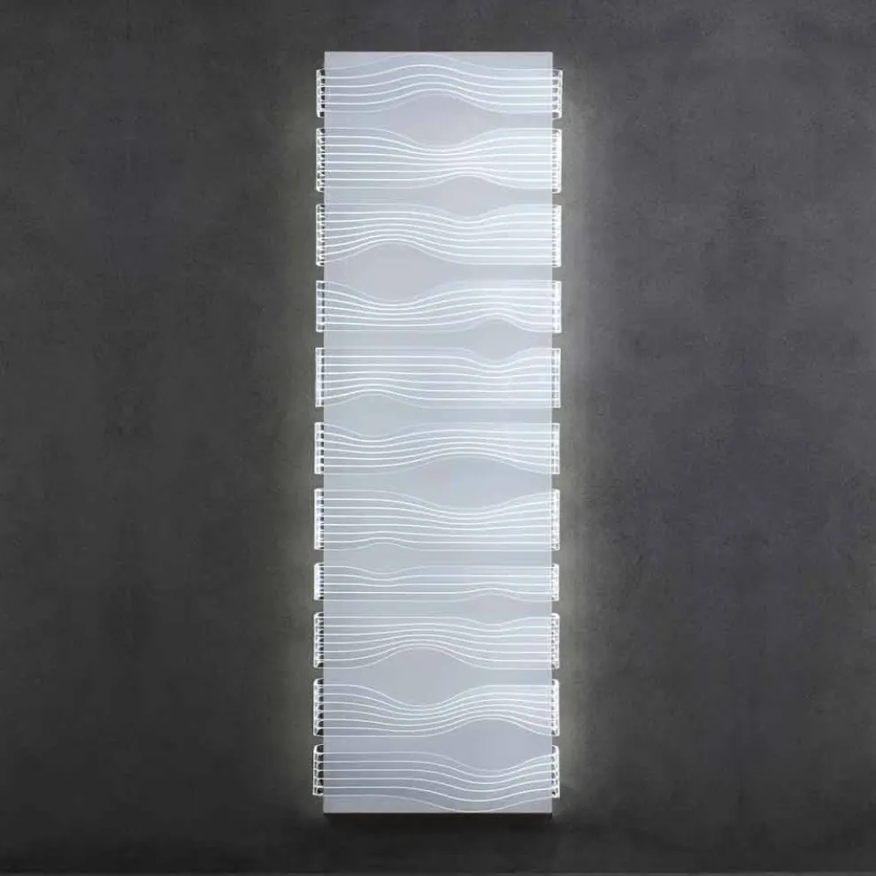 Design Elektrischer Heizkörper für Wohnzimmer oder Badezimmer mit 1000 W LED - Shine