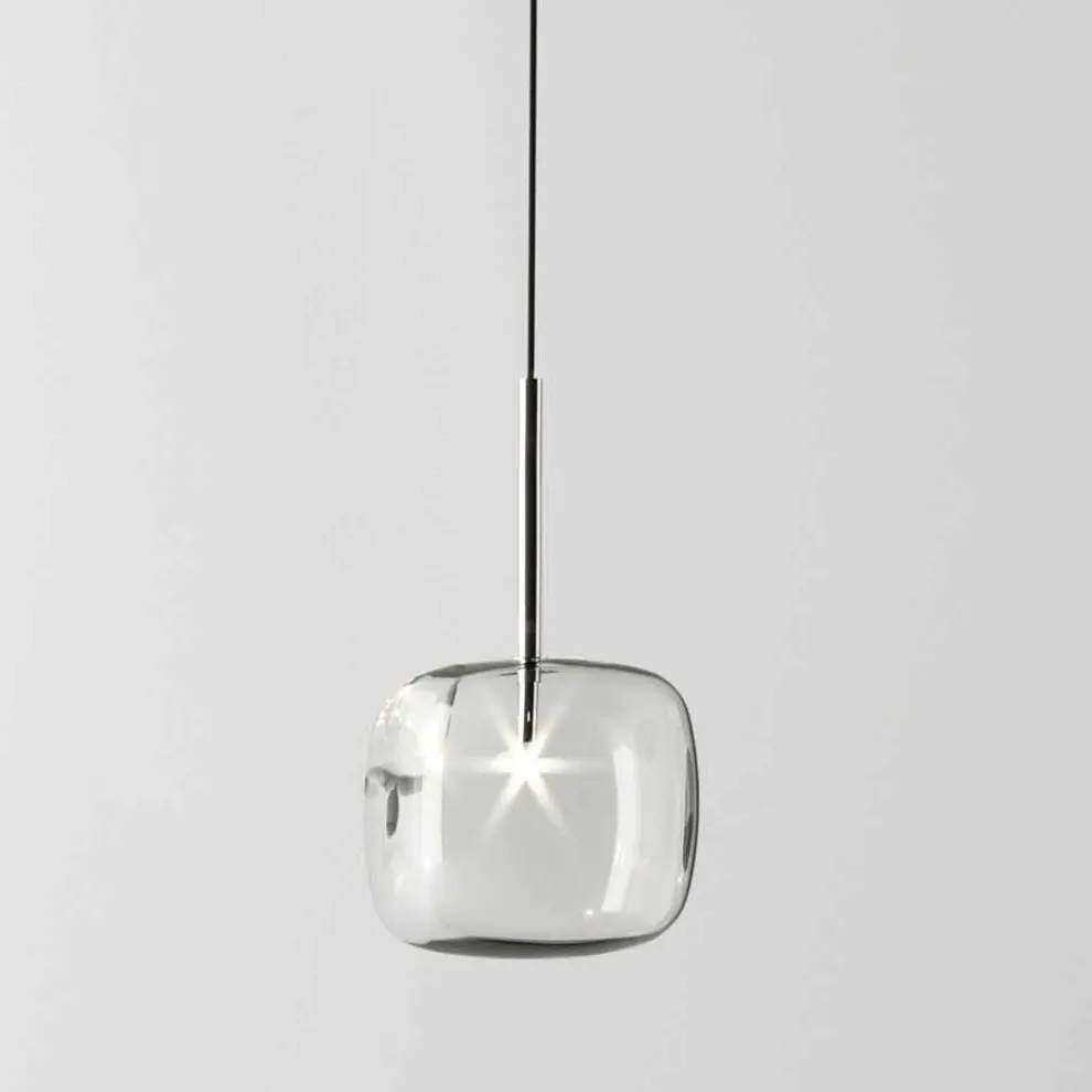 Design Hängelampe aus Metall und Glas Made in Italy - Donatina